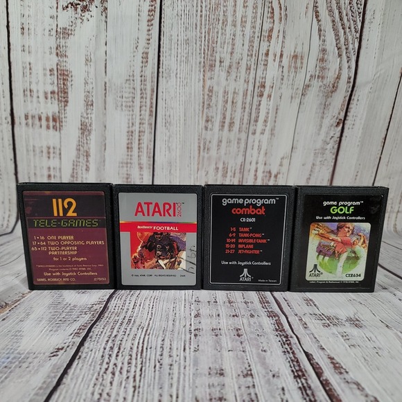 Other - Atari Game Lot‎ (Football,Golf,Space Invaders,Combat)